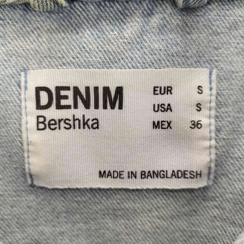 ベルシュカ BERSHKA Hooded Denim Jacket デニム アノラック ジャケット メンズ import:S