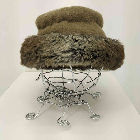 ハリスツイード Harris Tweed INFIELDER DESIGN ファー付きキャップ レディース