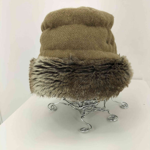 ハリスツイード Harris Tweed INFIELDER DESIGN ファー付きキャップ レディース