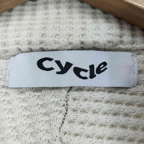 サイクル Cycle インサイドアウトデザインワッフルカットソー レディース
