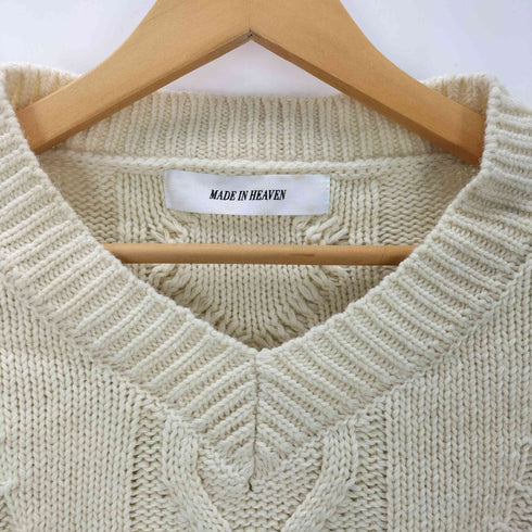 メイドインヘブン made in HEAVEN フリンジニット レディース ONE SIZE