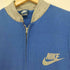 ナイキ NIKE 80S 紺タグ MADE IN USA ロゴプリントスウェットベスト EMARジッパー メンズ import:S