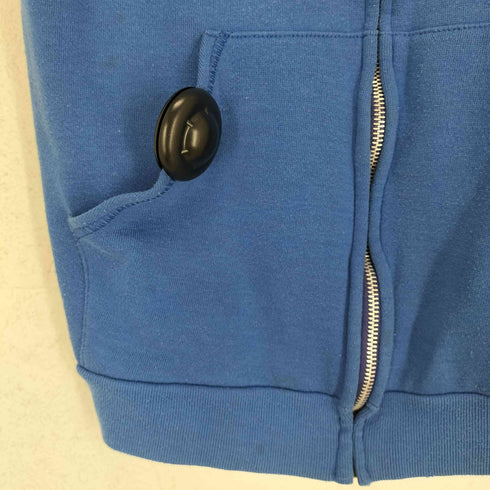 ナイキ NIKE 80S 紺タグ MADE IN USA ロゴプリントスウェットベスト EMARジッパー メンズ import:S