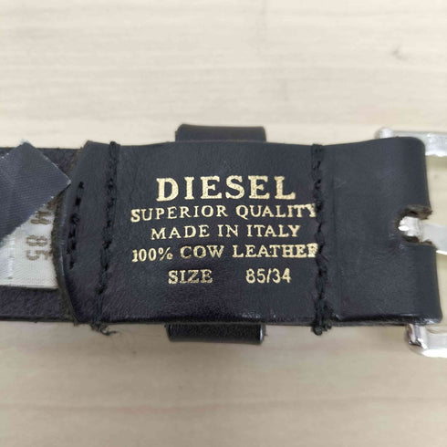 ディーゼル DIESEL スタッズデザインレザーベルト ターコイズ レディース ONE SIZE