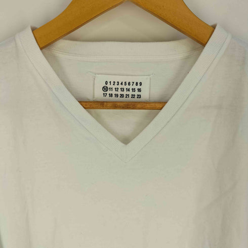メゾンマルタンマルジェラ Maison Martin Margiela 10 イタリア製 ここのえ期 車両プリント Vネック Tシャツ メンズ 46