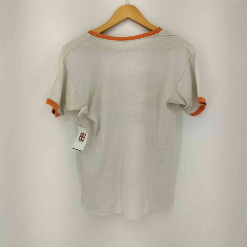 チャンピオン Champion 80S USA製 トリコタグ プリント リンガーTシャツ メンズ import:M