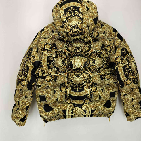ヴェルサーチ VERSACE 13AW 35周年記念 メデューサ 総柄 ダウンジャケット メンズ EUR:50