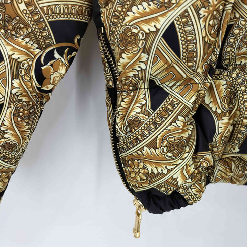 ヴェルサーチ VERSACE 13AW 35周年記念 メデューサ 総柄 ダウンジャケット メンズ EUR:50