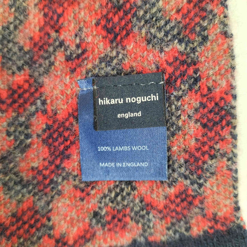 HIKARU NOGUCHI カモ柄ウールマフラー MADE IN ENGLAND import レディース