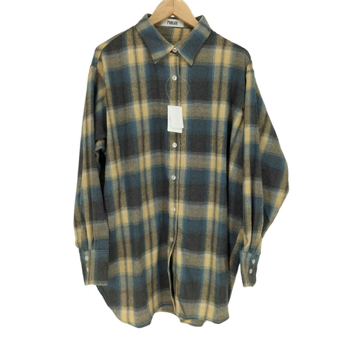 publux 24aw オーバーサイズチェックシャツ レディース FREE