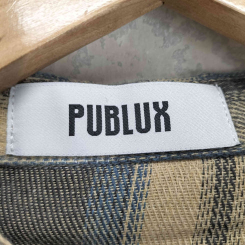 publux 24aw オーバーサイズチェックシャツ レディース FREE