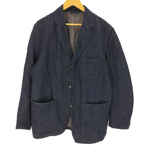ナイジェルケーボン NIGEL CABOURN 日本製 リネン混 デニムホスピタルジャケット メンズ DE:50