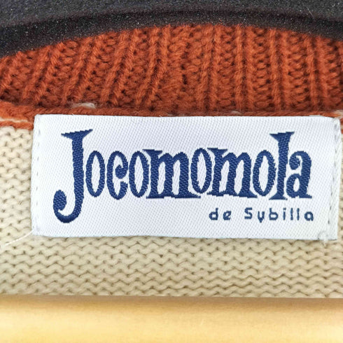 ホコモモラ Jocomomola UNACASA KNIT パッチワークカーディガン レディース 40
