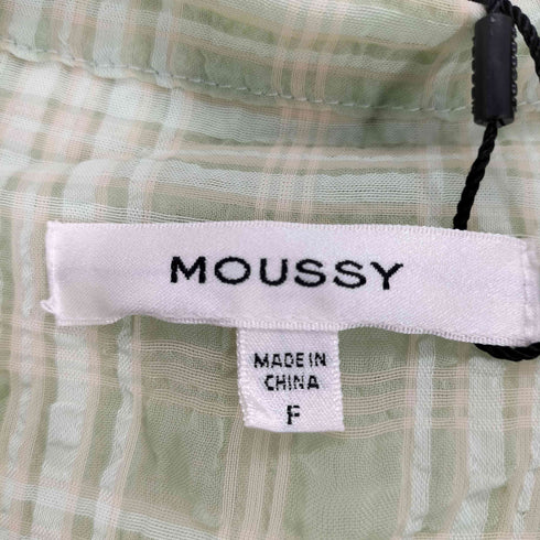 マウジー moussy FRONT TIED CHECK シャツ レディース FREE