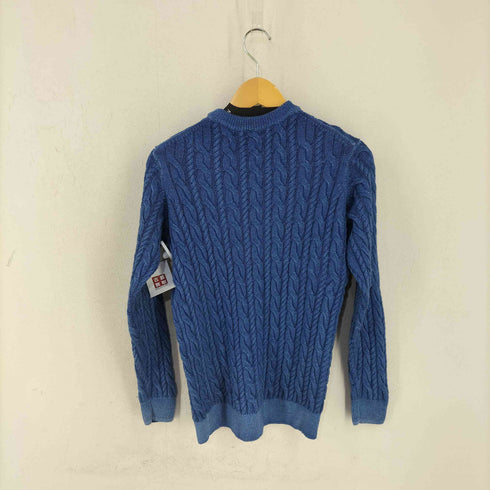 ビューティーアンドユースユナイテッドアローズ BEAUTY & YOUTH UNITED ARROWS ブルー ケーブルニット メンズ JPN:M