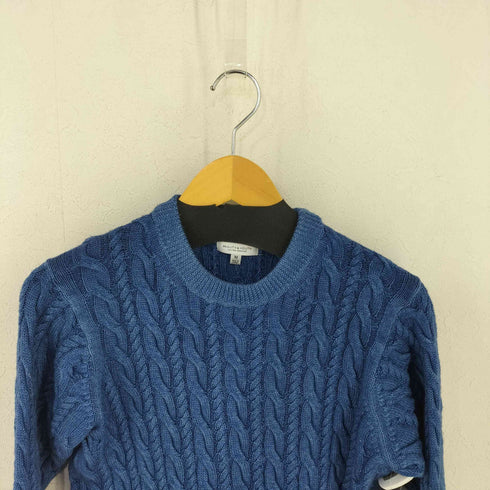 ビューティーアンドユースユナイテッドアローズ BEAUTY & YOUTH UNITED ARROWS ブルー ケーブルニット メンズ JPN:M