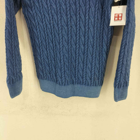 ビューティーアンドユースユナイテッドアローズ BEAUTY & YOUTH UNITED ARROWS ブルー ケーブルニット メンズ JPN:M