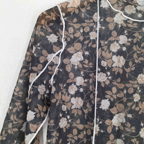 ジュエティ jouetie 花柄シースルーカットソー レディース M
