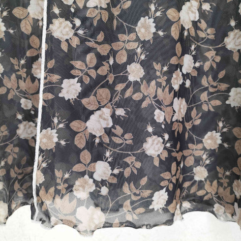 ジュエティ jouetie 花柄シースルーカットソー レディース M