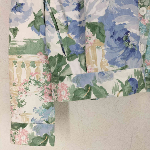 CAMP ANDERSON CALIFORNIA ボタニカルペイント柄トラッカージャケット MADE IN USA レディース S
