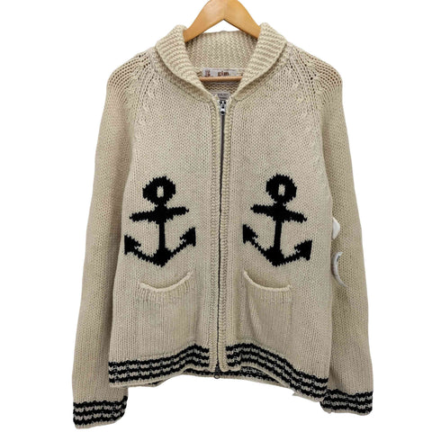 ジム gim hand knit カウチンニット メンズ L