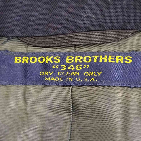 ブルックスブラザーズ 346 BROOKS BROTHERS 90-2000s ACTWU UNION MADE USA製 3Bテーラードジャケット 紺ブレ 金ボタン メンズ