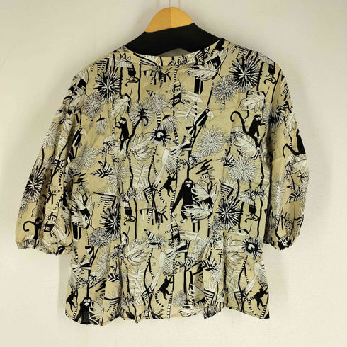 ホコモモラ Jocomomola Selva ジャングルプリントシルクブラウス レディース 40