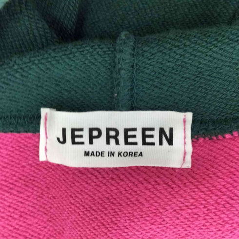 JEPREEN スリット レイヤードパーカー メンズ