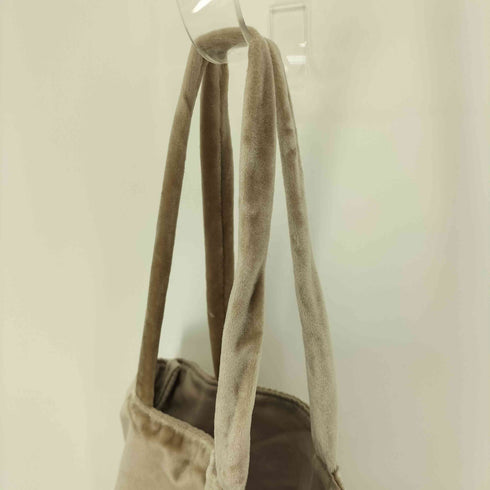 スティーブンアラン Steven Alan VELOR TOTE BAG ロゴレザーパッチ ベロア トートバッグ レディース FREE