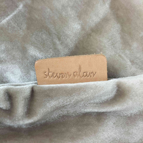 スティーブンアラン Steven Alan VELOR TOTE BAG ロゴレザーパッチ ベロア トートバッグ レディース FREE