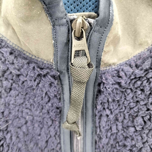 エーグル AIGLE Boa Fleece Stand Full Zip JKT ボア フリース スタンド フル ジップ メンズ L