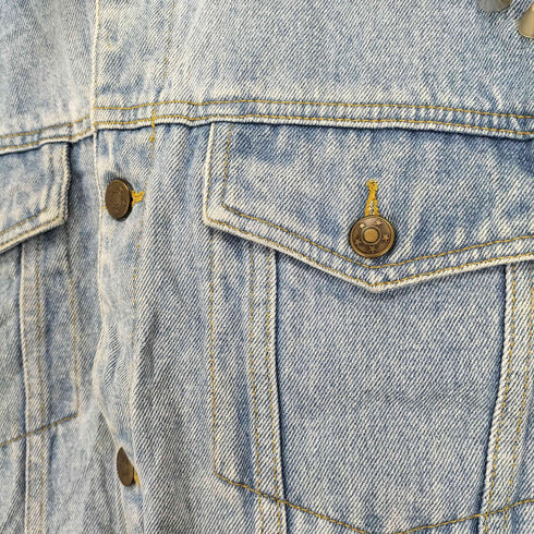LANS WEAR スタッズデニムベスト メンズ