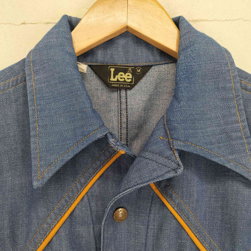 リー Lee 70s 三角タグ MADE IN USA デニムウエスタンシャツ メンズ JPN:M