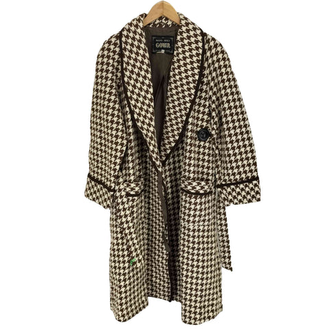 70S~ MENS HOLY GOWN 千鳥格子柄ガウンコート メンズ