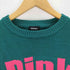 ディーゼル DIESEL Pinkプリント クルーネックコットンニット メンズ