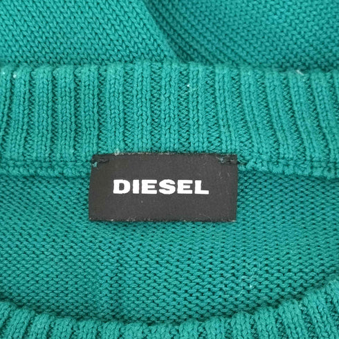 ディーゼル DIESEL Pinkプリント クルーネックコットンニット メンズ