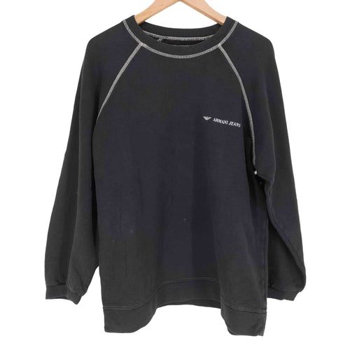 アルマーニジーンズ ARMANI JEANS 90S MADE IN ITALY ラグランスウェット メンズ L