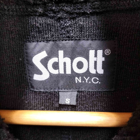 ショット Schott LEATHER PK PILE VEST メンズ JPN:S