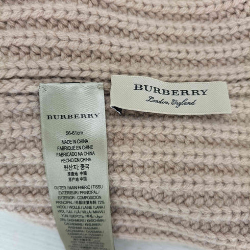 バーバリーロンドン BURBERRY LONDON ロゴワッペン ビーニー レディース 56-61cm