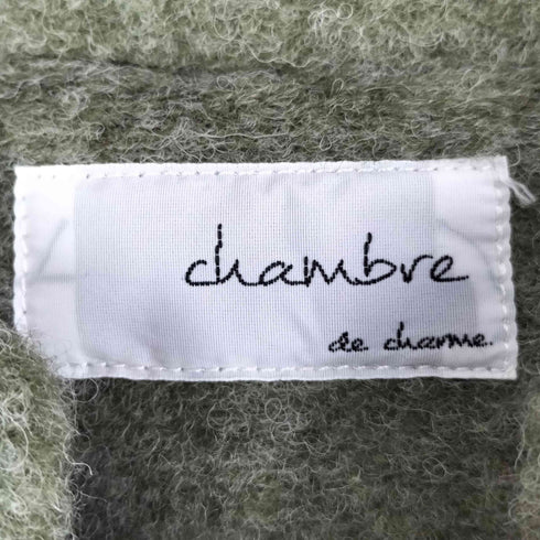 chambre de charme 圧縮ウール ボトルネックうしろコクーンコート レディース FREE