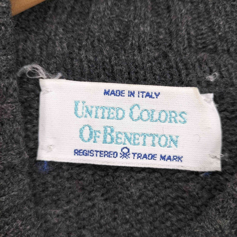 ユナイテッドカラーズオブベネトン UNITED COLORS OF BENETTON MADE IN ITALY 総柄ニット メンズ