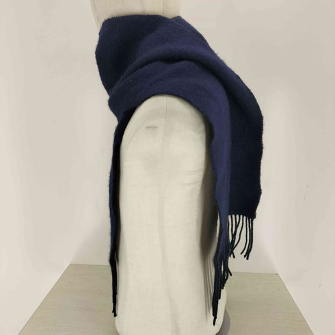 ヴィヴィアンウエストウッド Vivienne Westwood カシミア100 オーブ刺繍 フリンジマフラー メンズ