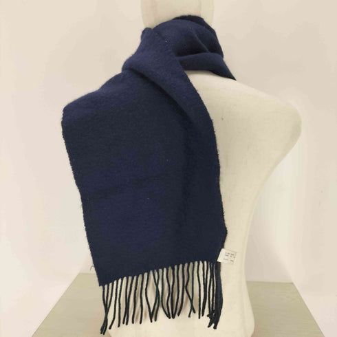 ヴィヴィアンウエストウッド Vivienne Westwood カシミア100 オーブ刺繍 フリンジマフラー メンズ