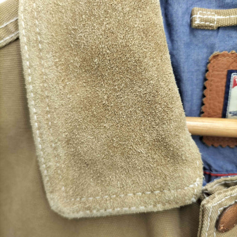ディーゼル DIESEL レザー切替ワークジャケット メンズ M