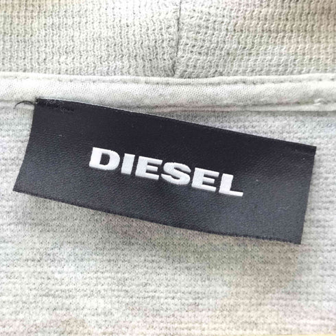 ディーゼル DIESEL ロゴ刺繍 ジップパーカー メンズ JPN:S