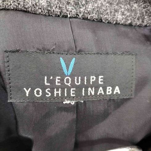レキップヨシエイナバ LEQUIPE YOSHIE INABA ハリスツイード社 テーラードジャケット レディース