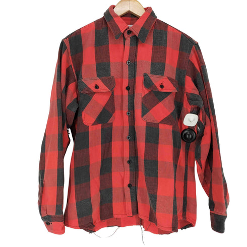 プレンティス Prentiss 80~90S MADE IN USA バッファローチェックコットンネルシャツ メンズ M