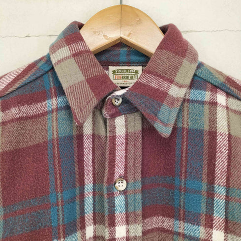 ファイブブラザー FIVE BROTHER 90S チェック柄コットンネルシャツ メンズ M