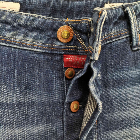ヤコブコーエン JACOB COHEN ボタンフライダメージ加工デニムパンツ メンズ US:34-35