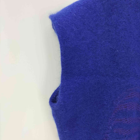 イタリヤ 伊太利屋 刺繍ニットベスト レディース